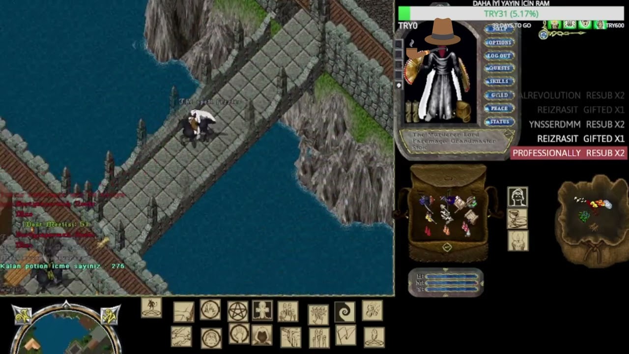 Pyramid Ultima Online 4 vs 4 Guild Wars - Dost Meclisi vs Pijamalı Ninjalar