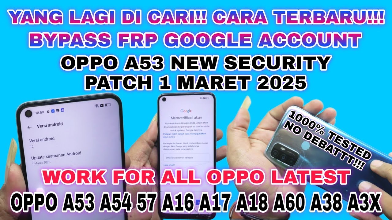 BYPASS FRP AKUN GOOGLE OPPO A53 TERBARU 2025 || FIX BYPASS FRP GOOGLE ACCOUNT OPPO A53 LATEST 2025
