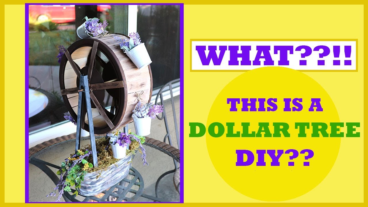 Dollar Tree DIY Water Wheel Farmhouse Decor Centerpiece - Farmhouse DIY and Home Decor