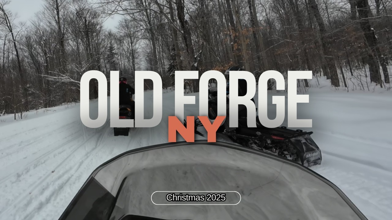 Spending Christmas Snowmobiling in Old Forge, NY
