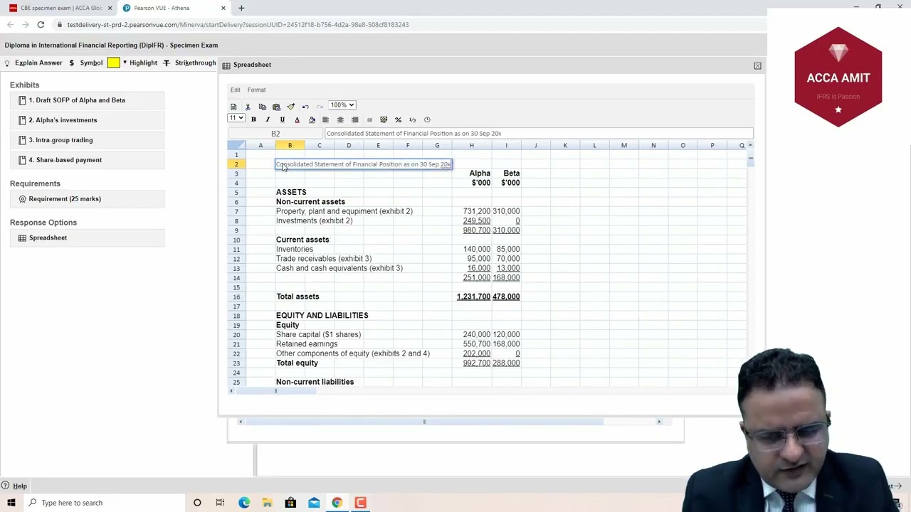 DipIFR CBE new ACCA Exam pattern Full Consolidation question solved
