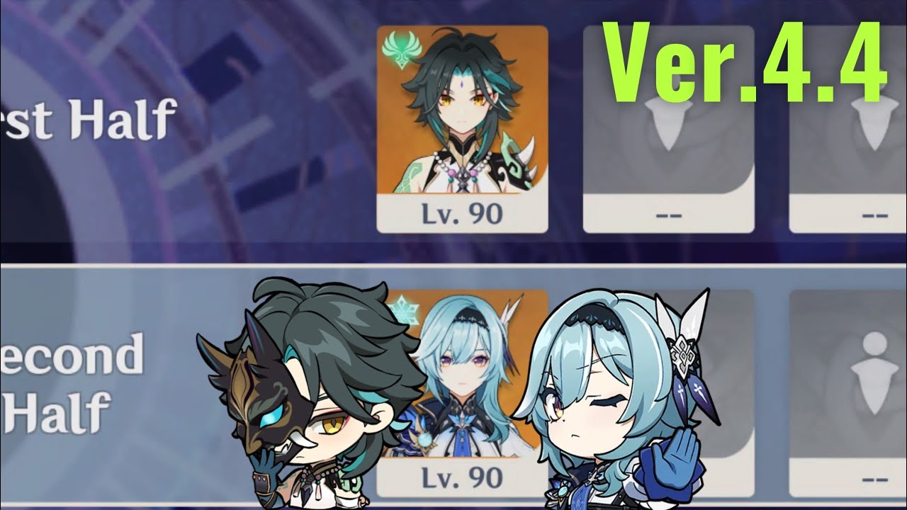 【原神】Ver.4.4 魈＆エウルアの両単騎で螺旋12層 星9クリア/ Ver.4.4 Spiral Abyss Floor 12 Xiao ＆ Eula ☆9 Stars