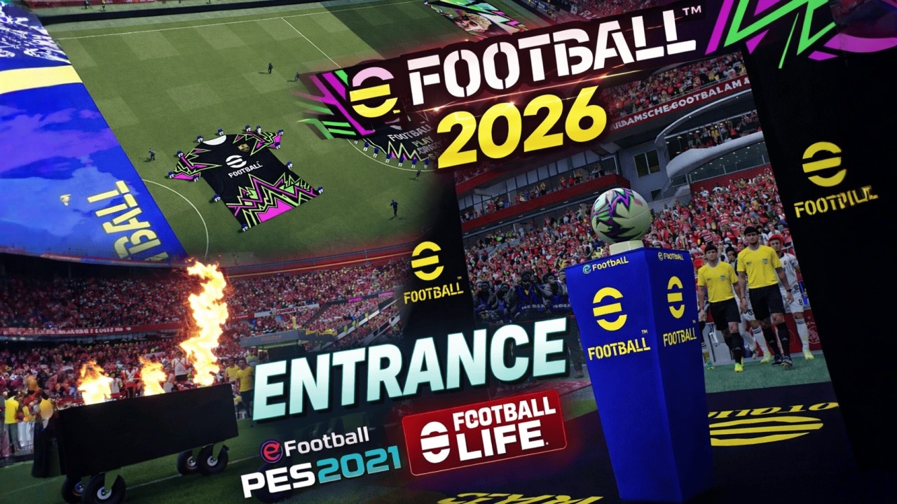 Потрясающе!! Вход в E-Football 2026 для PES 2021/Football Life, созданный фанатами!