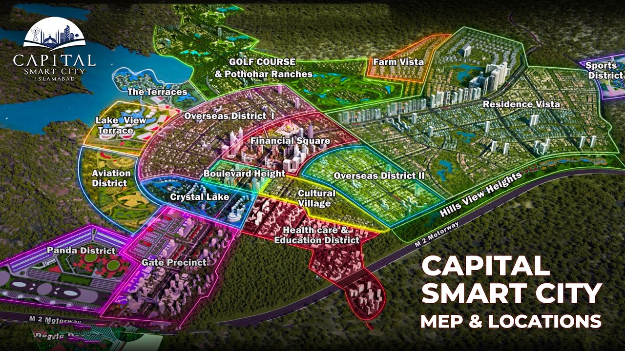 Capital Smart City - Master Plan - Map & Location - Detailed Explained | Land Guider