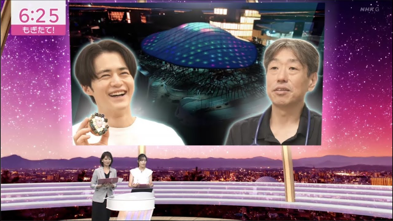 20250820 もぎたて！NHK岡山放送▽鈴鹿央士さんアートで闘病中の子どもと交流
