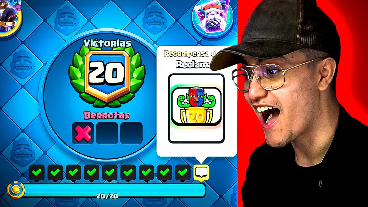 ¡DESAFÍO de 20 VICTORIAS! *EL MEJOR MAZO* CLASH ROYALE 2025
