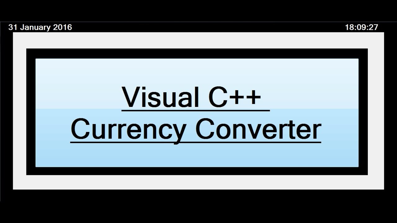 How to Create Currency Converter in Visual C++