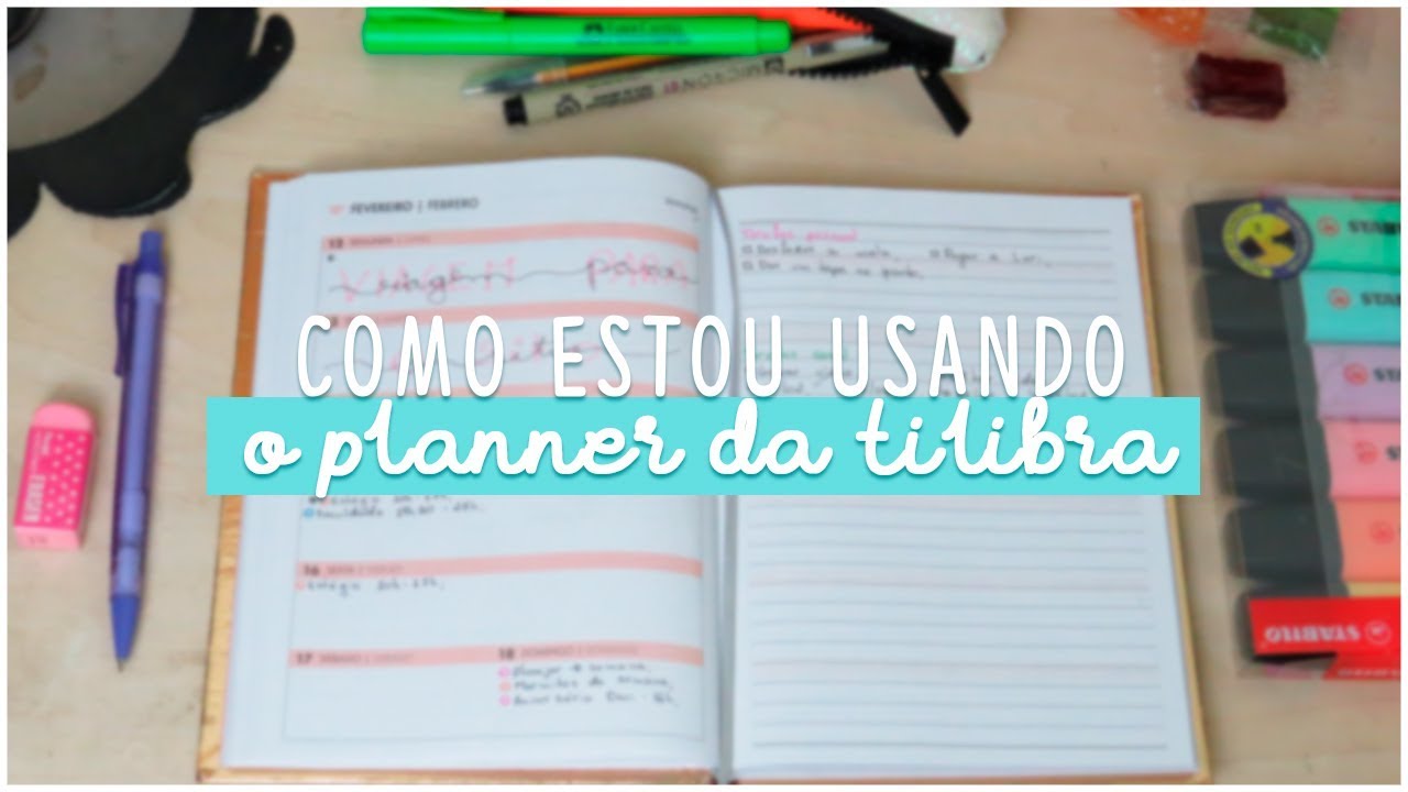 COMO ESTOU USANDO O PLANNER DA TILIBRA 2018