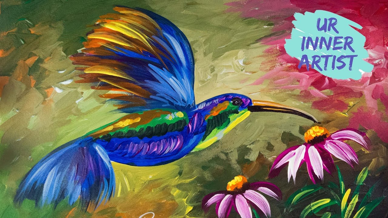 Sunbird Acrylic Painting