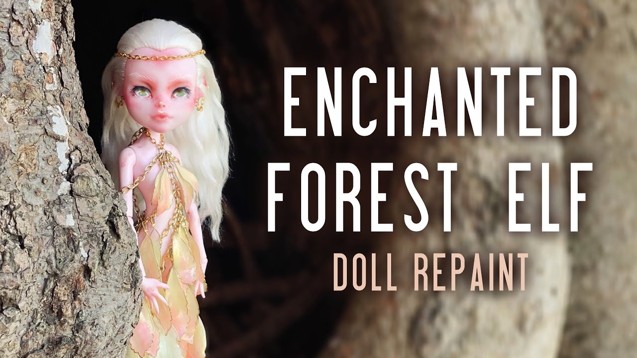 Enchanted Forest Elf Repaint | Resin & Wire Flower Dress | Collab with Kyro's Workshop