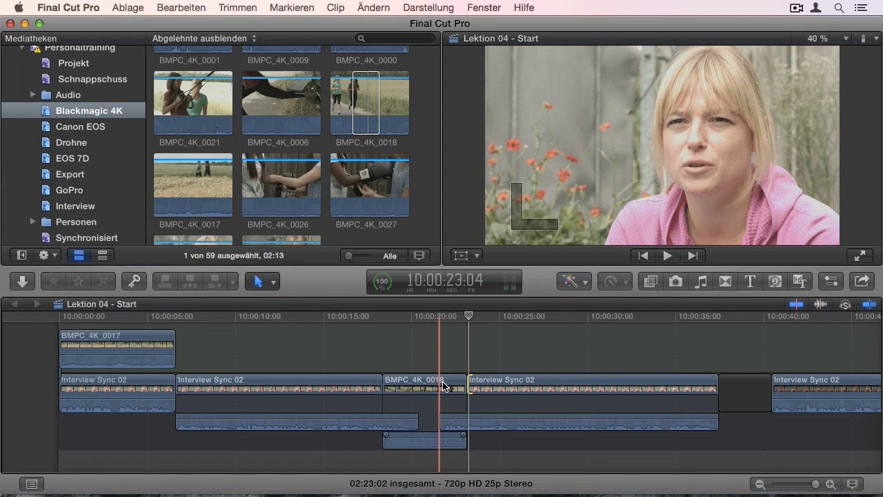 L- und J-Schnitte | Final Cut Pro X – Das umfassende Training