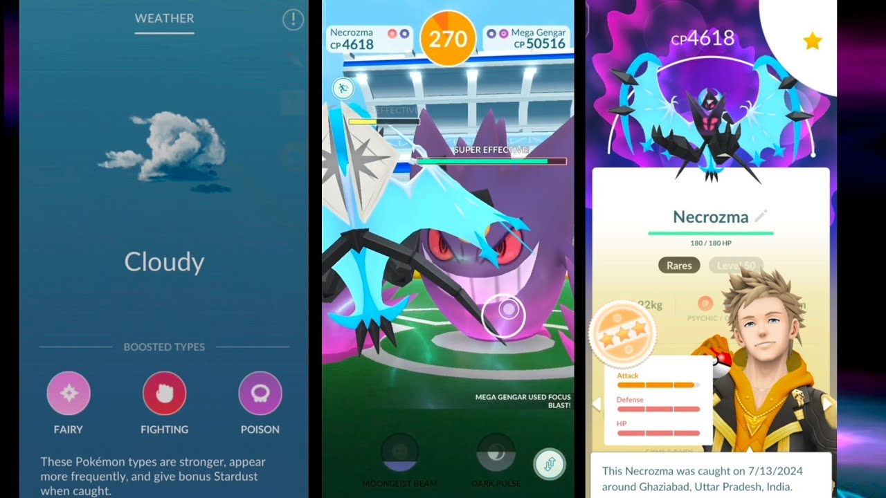 MEGA GENGAR Solo With Only Dawn Wings Necrozma 🌒 | Pokemon Go |