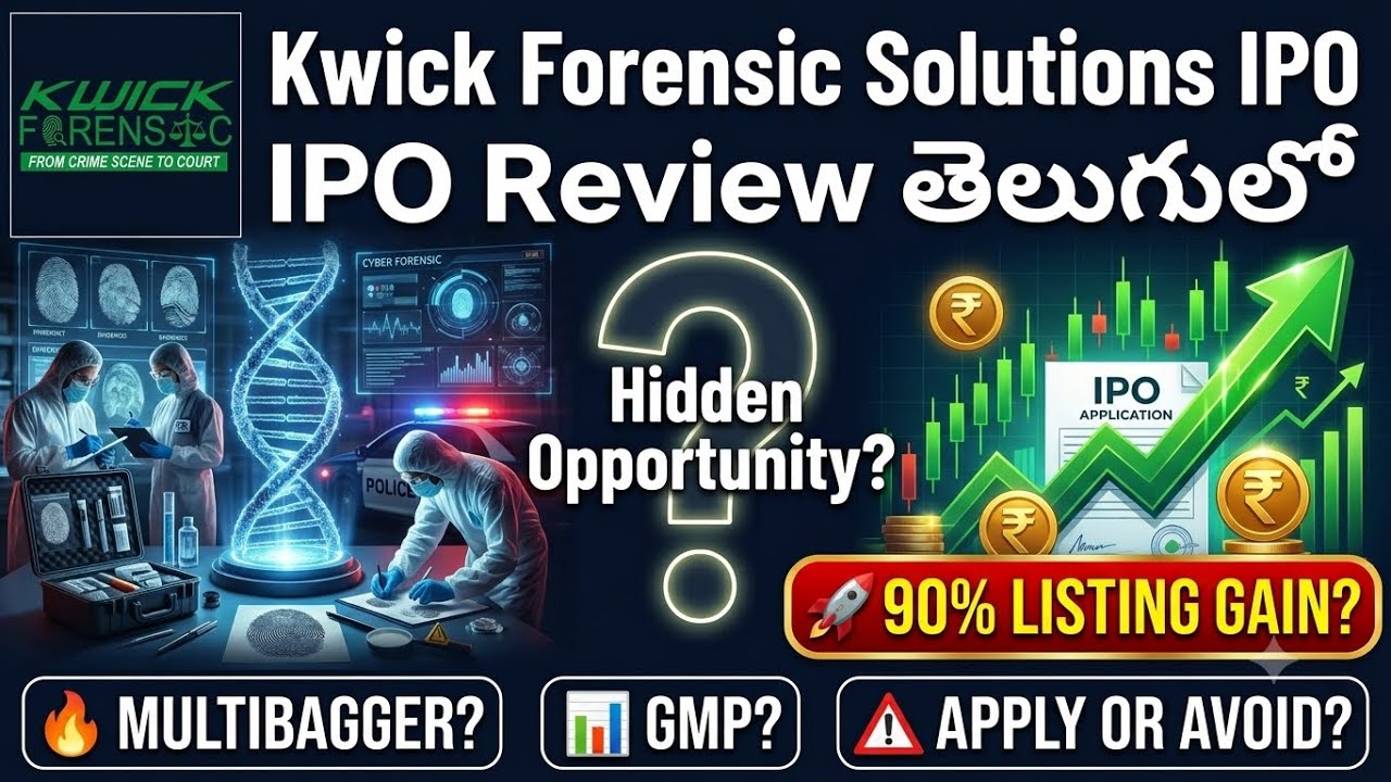 Kwick Forensic Solutions IPO Review Telugu | Kwick Forensic Solutions IPO -  Hidden Opportunity?GMP?