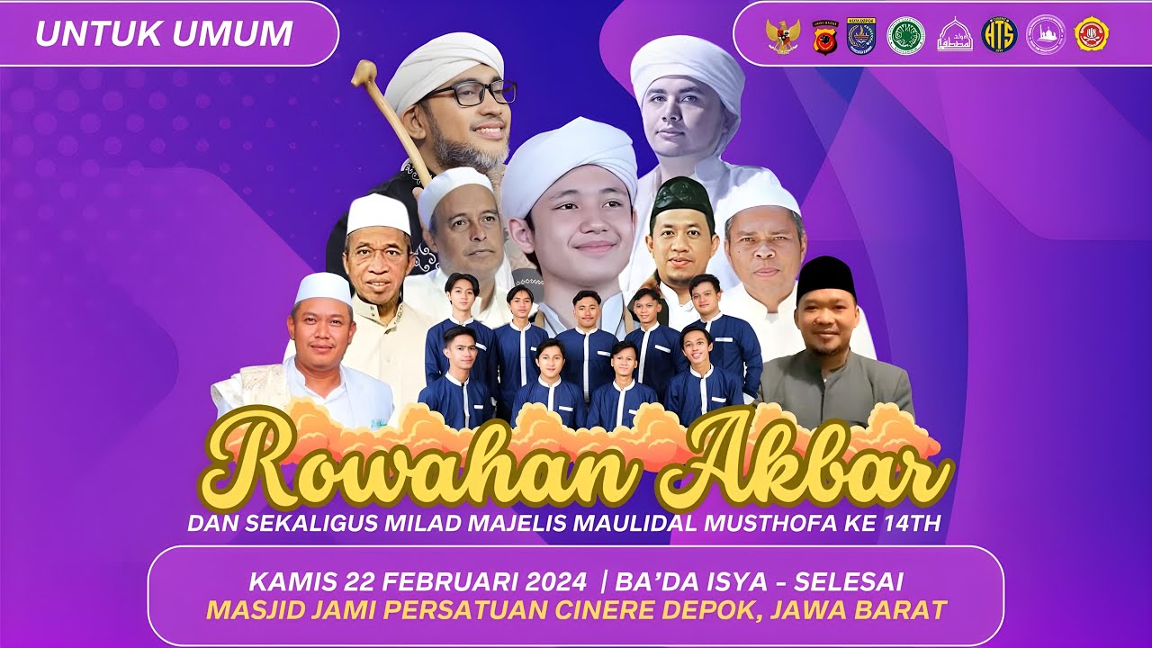 🔴 Special Milad Majelis Maulidal Musthofa Ke - 14 Sekaligus Rowahan Akbar