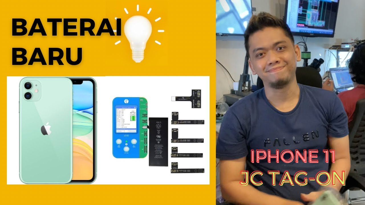 CARA LENGKAP ganti baterai iPhone 11 menggunakan Tag On JCV1S Jcid