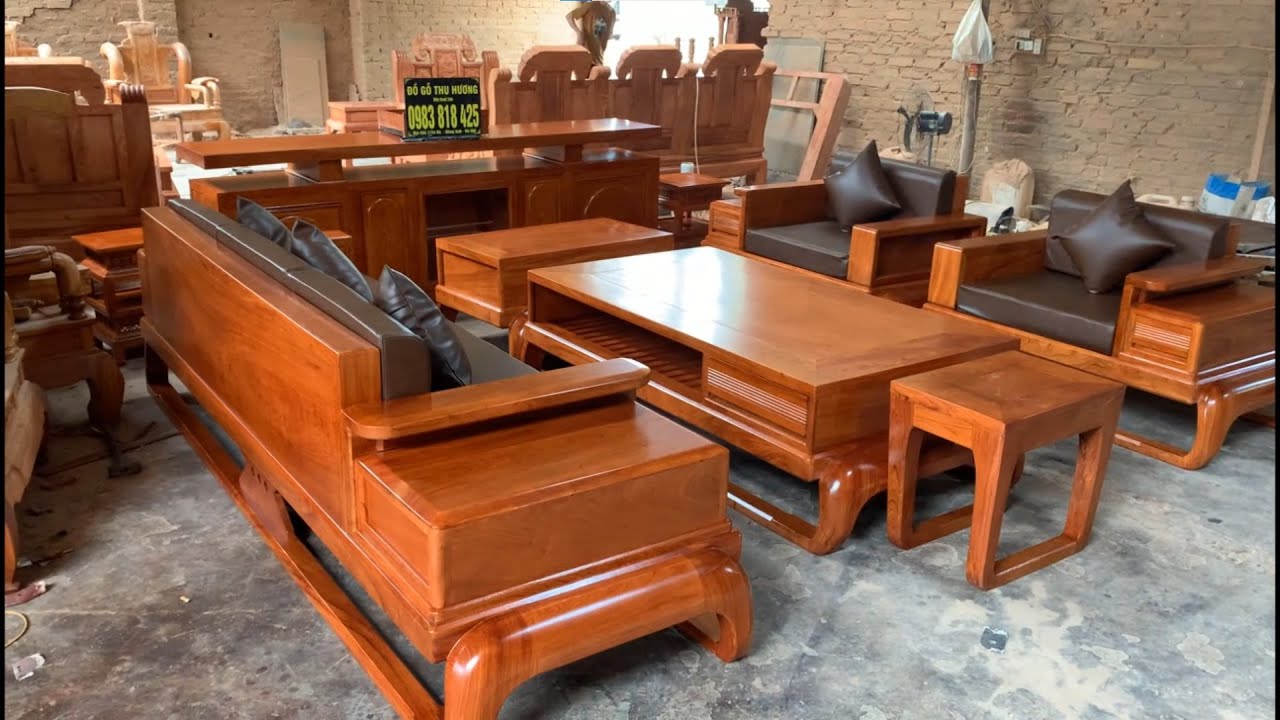 Mẫu Bàn Ghế Sofa Phòng Khách Đẹp Hiện Đại Nhất Hà Nội Sofa Gỗ Hương Đá Sofa Zito Đồ Gỗ Thu Hương