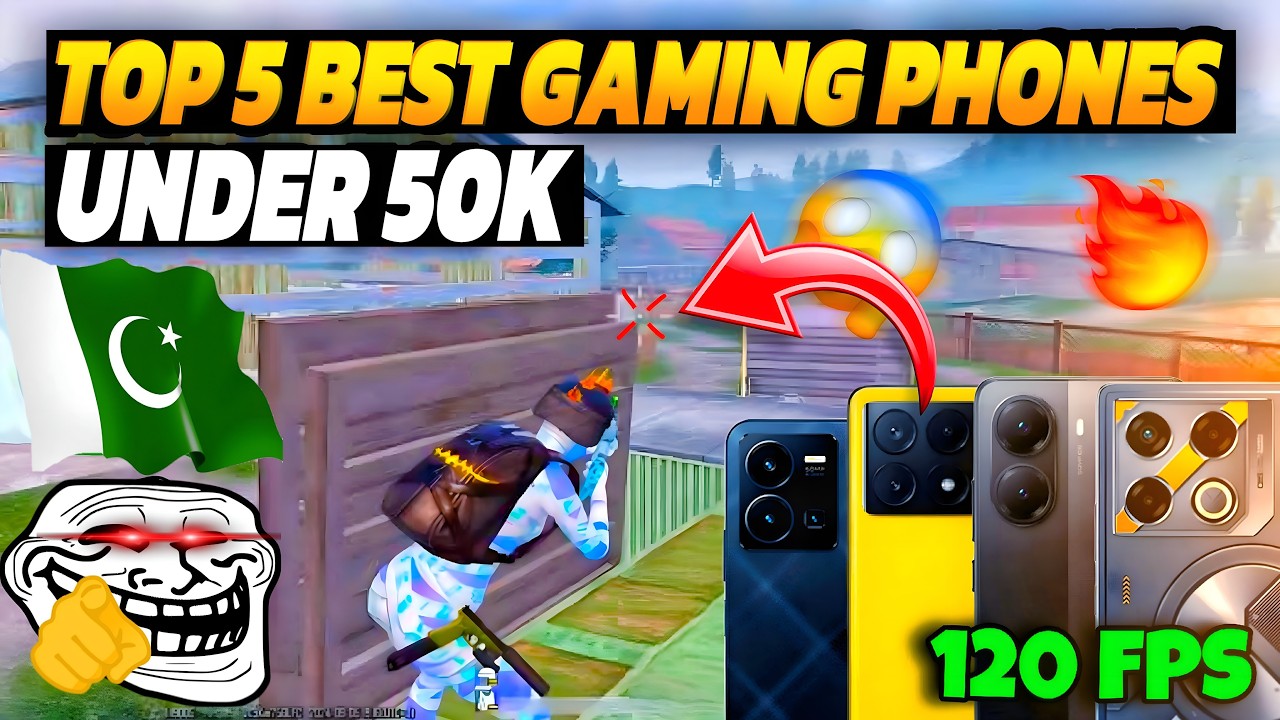 top 5 best gaming phone under 50000 🔥 | best gaming phone for pubg/bgmi under 50K | 120FPS | price.