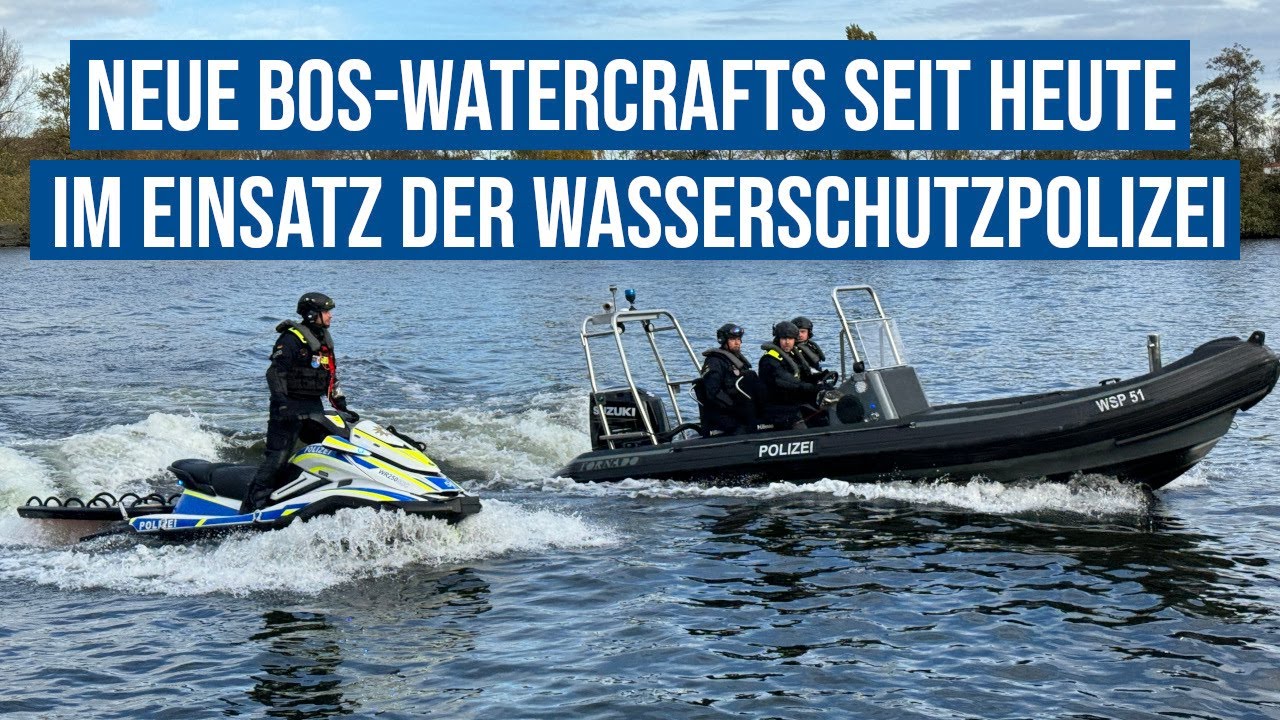 10.11.2023 #Berlin Neue #BOS-#Watercrafts seit heute im Einsatz der #Wasserschutzpolizei