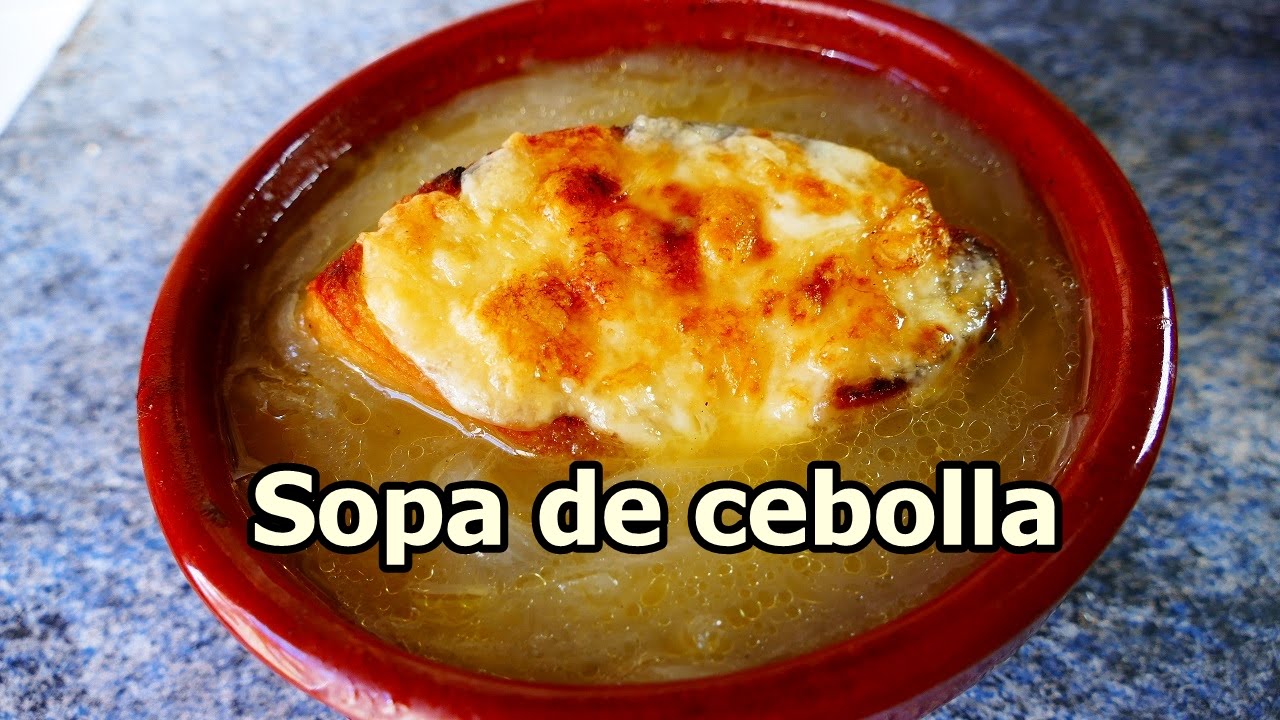 SOPA DE CEBOLLA GRATINADA -  Recetas De Cocina Faciles y Rapidas y Economicas de hacer en casa