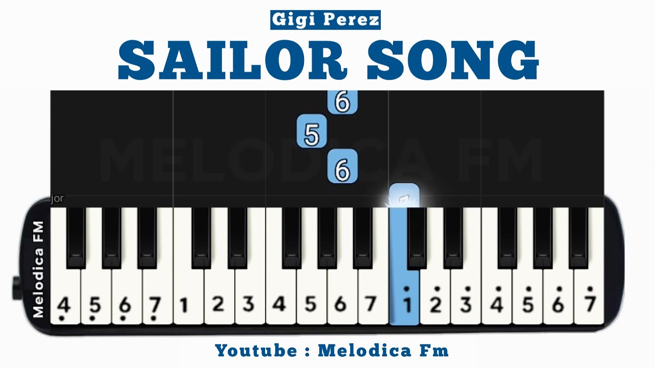 Sailor Song - Gigi Perez | Pianika Tutorial