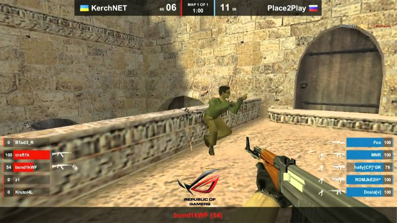 CS 1.6 ASUS Open : Place2Play vs. KerchNET @ dust2