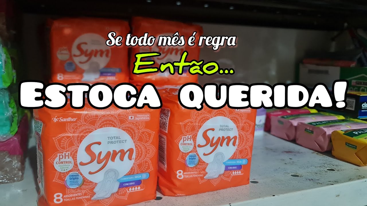Meu ESTOQUE de absorvente VENCIDO.