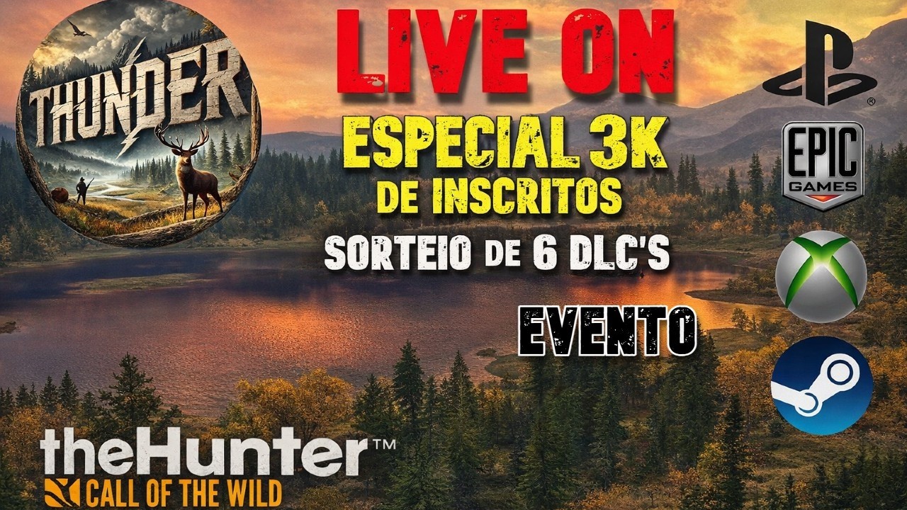 Grind de Veado Mula e às 17h Evento + Sorteio - The Hunter Call of the Wild