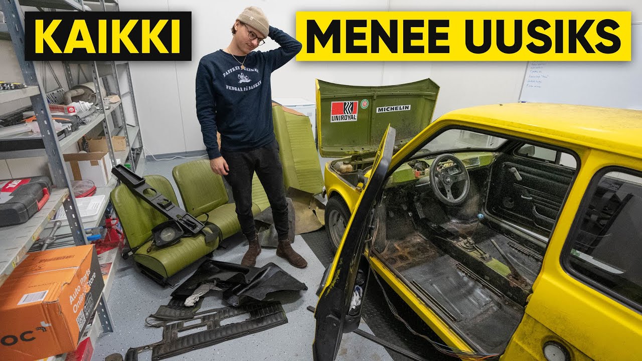 REVITTIIN KOKO SISUSTA ULOS | FIAT 126