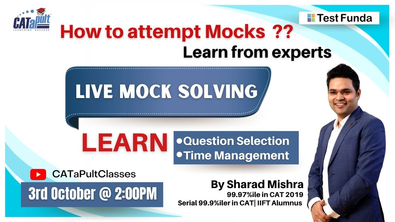 LIVE Mock Solving | Test Funda | LIVE CAT Mock | How to write a test