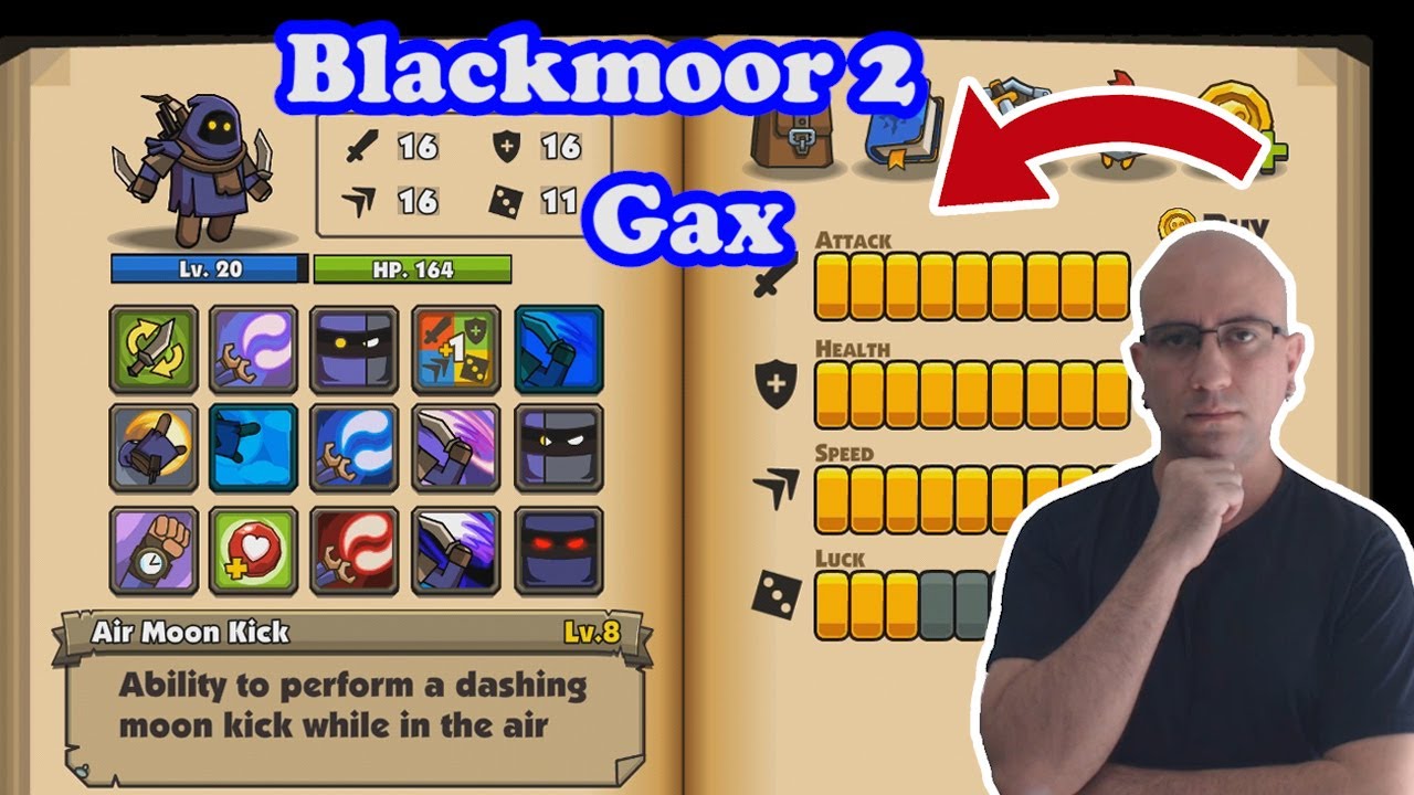 Blackmoor 2 #12 Gax Habilidades e itens