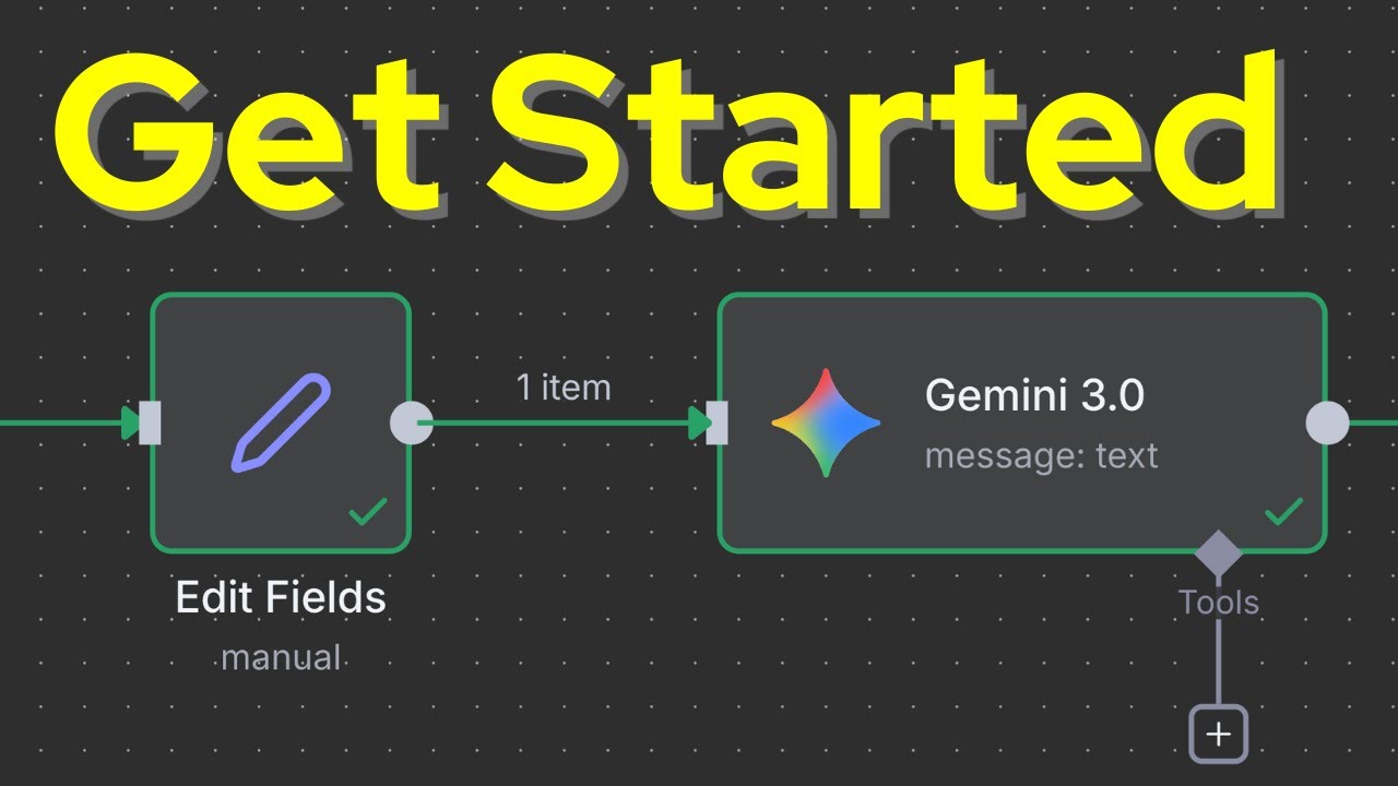 Полное руководство для начинающих n8n и Gemini 3 0