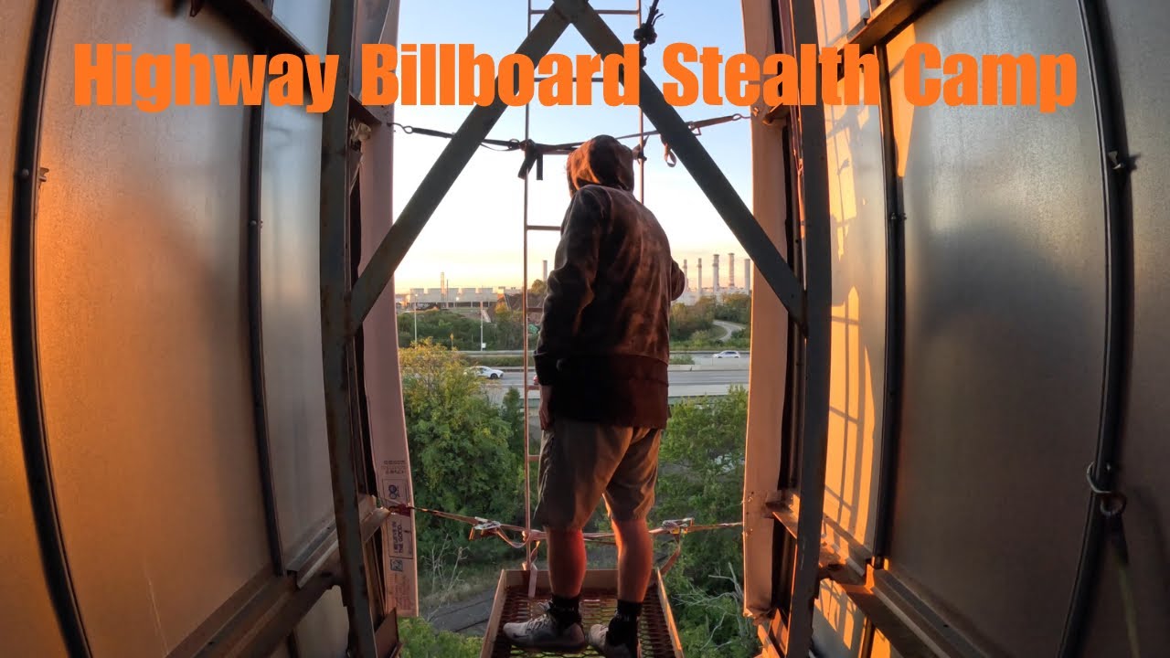 Highway Billboard Stealth Camp