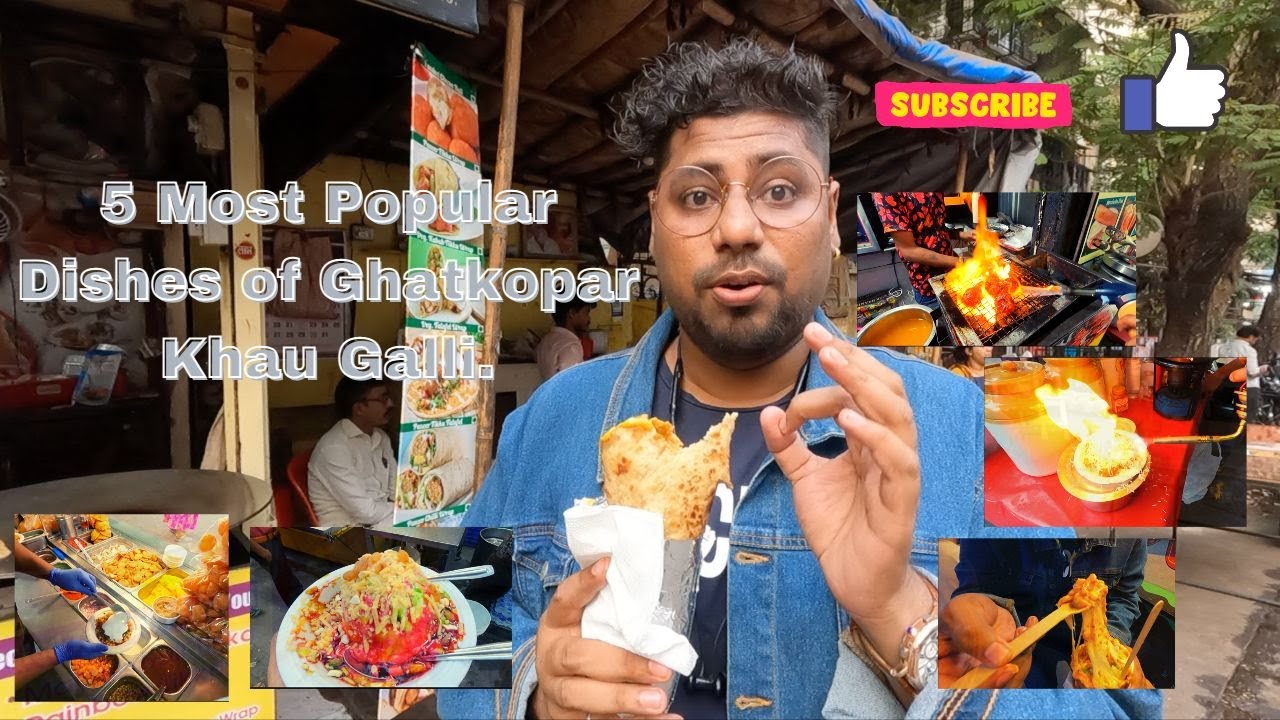 5 Most Popular Dishes to eat at Ghatkopar Khau Galli. Street food Series.