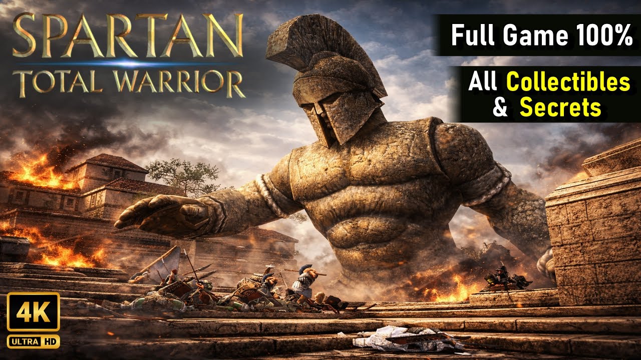 Spartan: Total Warrior (Veteran) &ndash; Full Gameplay 100% Walkthrough | No Commentary [4K 60FPS]
