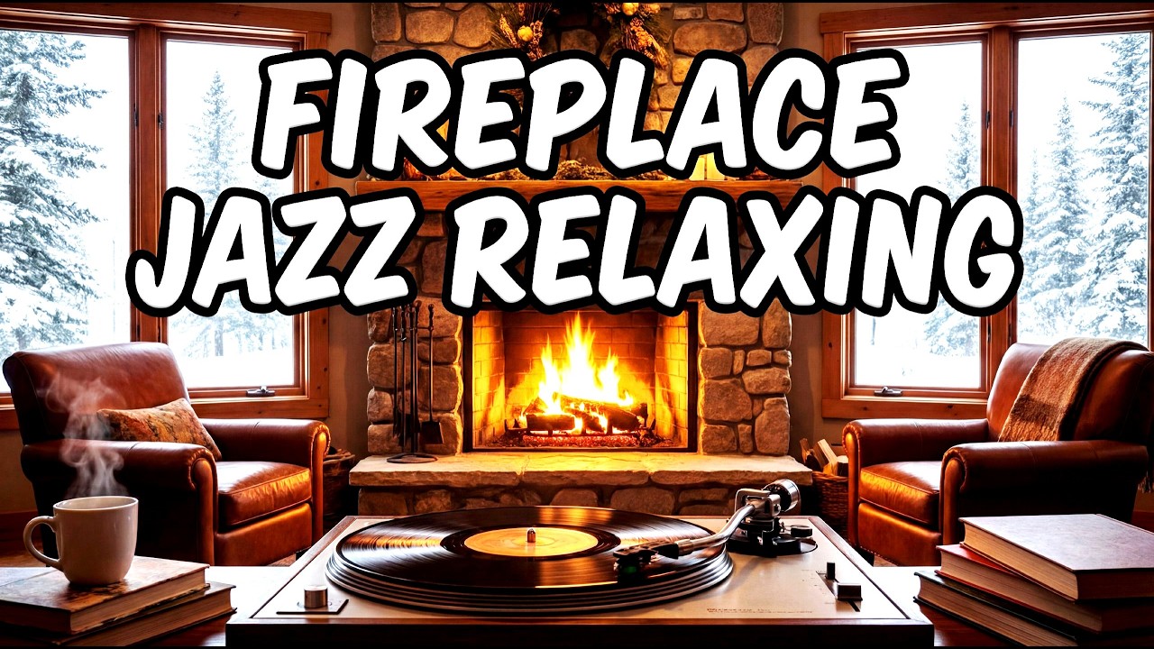 Fireplace Jazz Work & Study – Winter Ambience for Deep Focus and Productivity