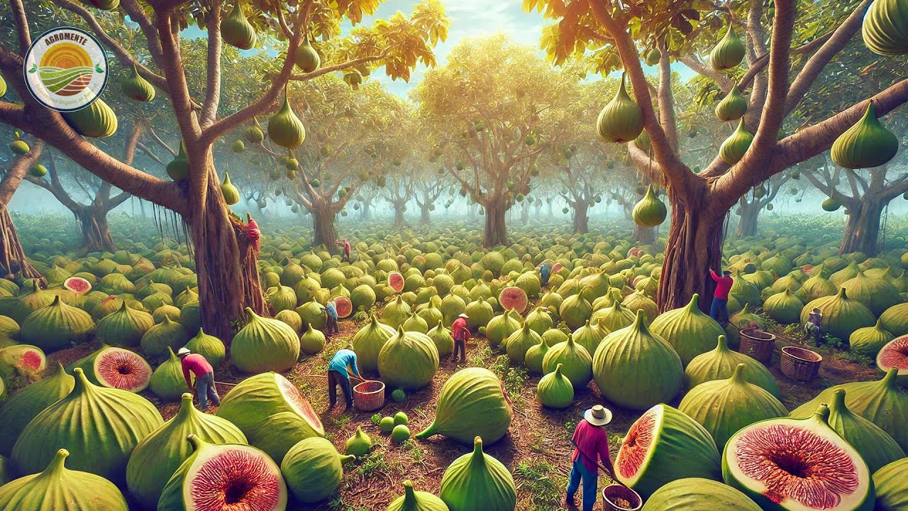 Cómo Se Cosechan Y Producen Los Higos Gigantes En Una Granja En Japón Con Tecnología de Cultivo