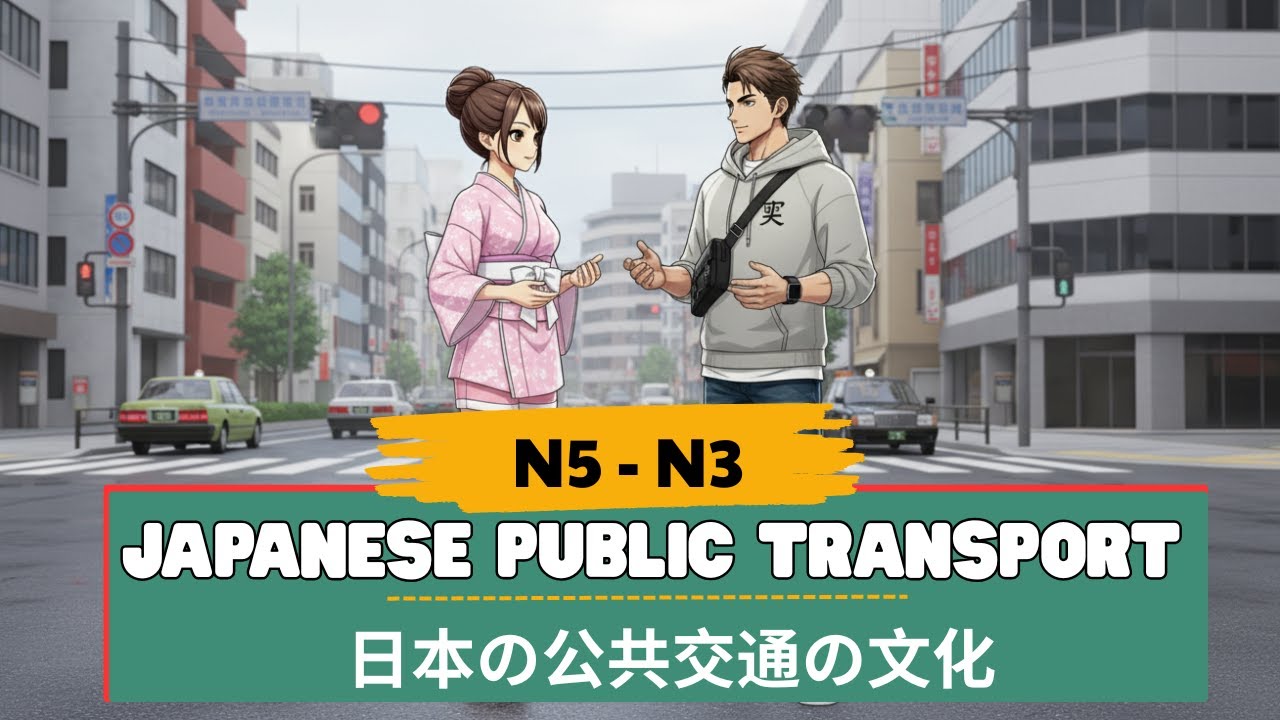 Japanese Public Transport | 日本の公共交通の文化 | Learn Japanese with Stories