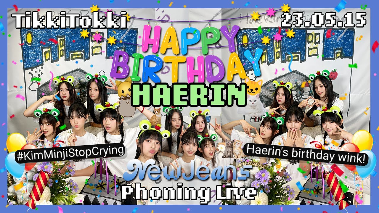 (ENG SUB+) NewJeans Phoning Live 23.05.15 — День рождения Хэрин в прямом эфире!