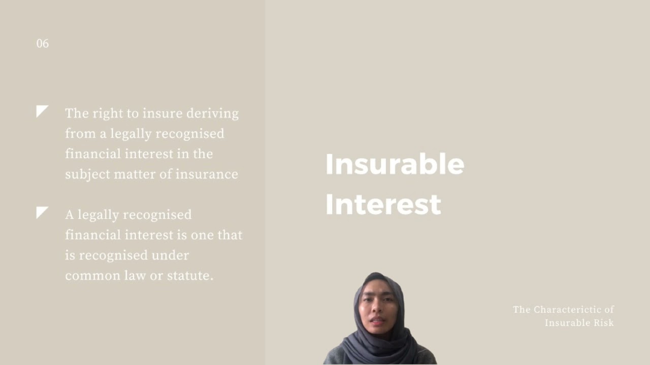 UBM588 The Characteristics of Insurable Risk