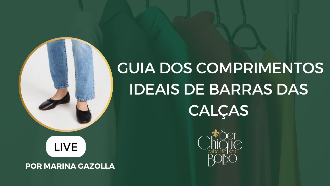 Qual a altura ideal para a barra da calça?