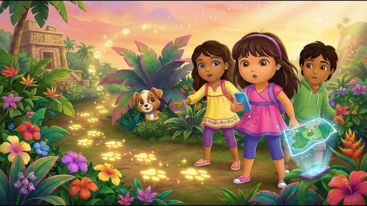 The Glowing Footprints Lead the Way🐾✨| A Mystery Adventure Begins | Dora and Friends Animation