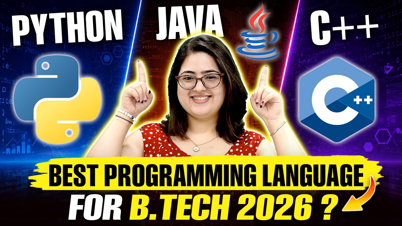 ✅ Best Programming Language for B.Tech Freshers | Python, Java, C++ or JavaScript? #programming