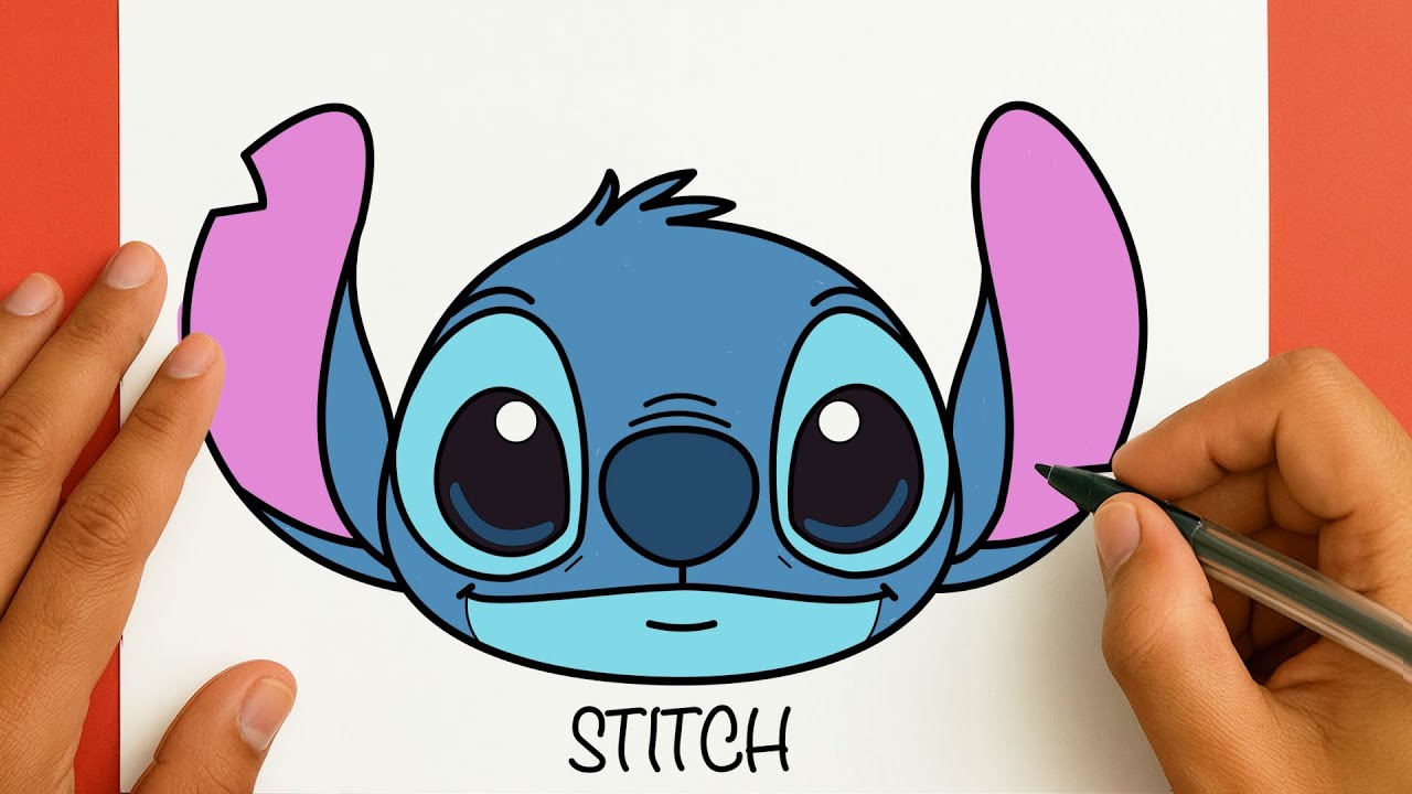 كيف ترسم ستيتش كيوت خطوة بخطوة / رسم سهل / تعليم الرسم للمبتدئين || How to draw cute Stitch