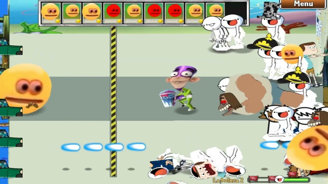 Plants Vs Zombies mod - Memes Vs Cartoons // La Bolera 2 Aka of - Wall Nut Bowling 2