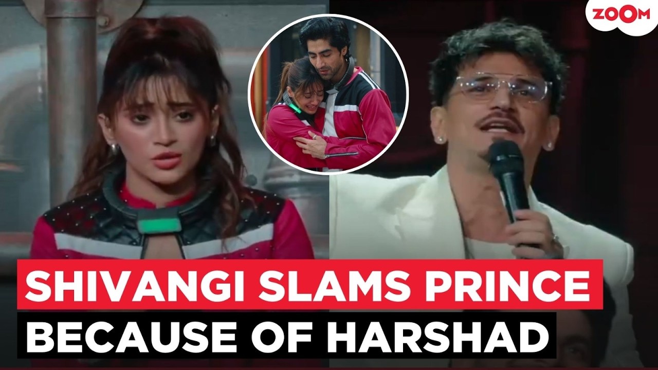 Shivangi Joshi REACTS after Prince Narula trolls her bond with Harshad Chopda in Lock Upp 2 Finale