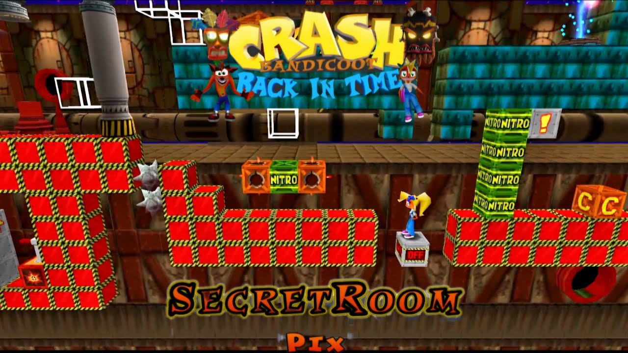 Crash Bandicoot - Back In Time Fan Game: Custom Level: Secret Room By Pix Pinguino