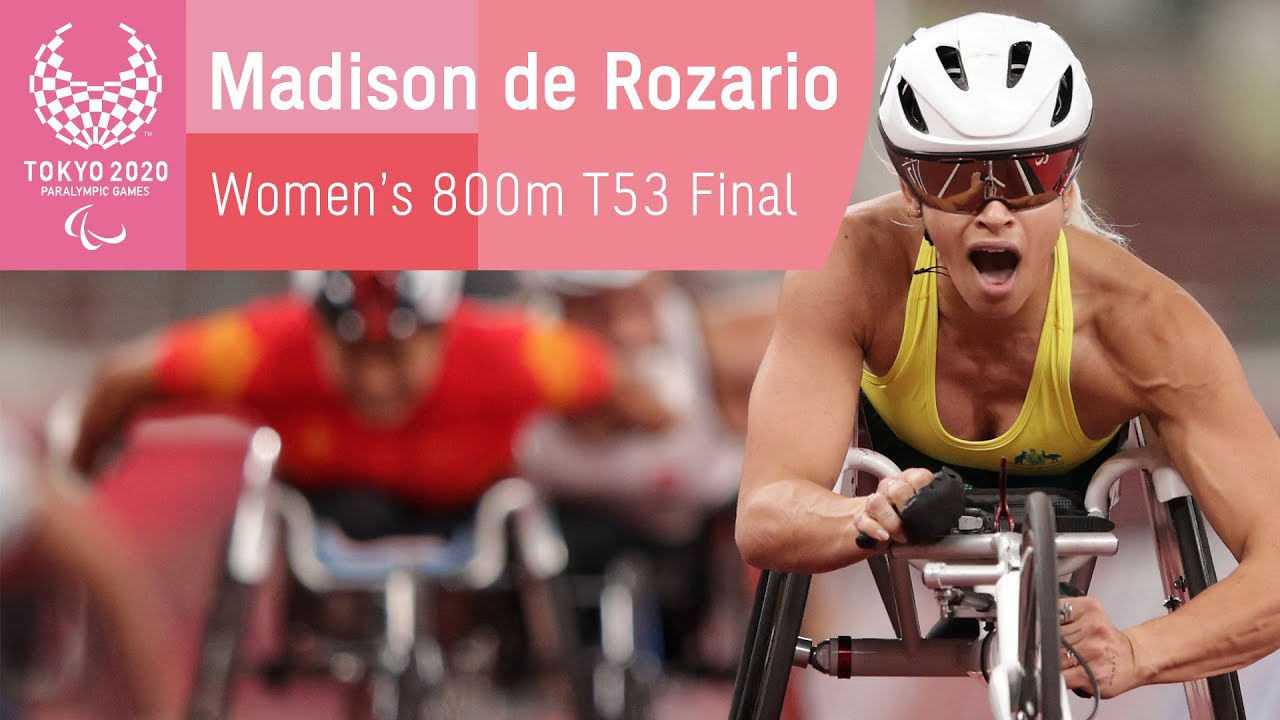 Madison de Rozario Speeds to Gold in Women's 800m T53 Final | Athletics | Tokyo 2020 Paralympics