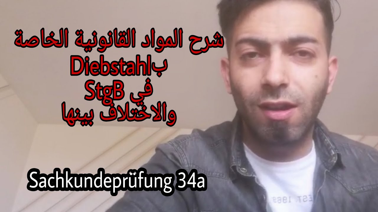 شرح بعض المواد القانونية الخاصة ب Diebstahl.