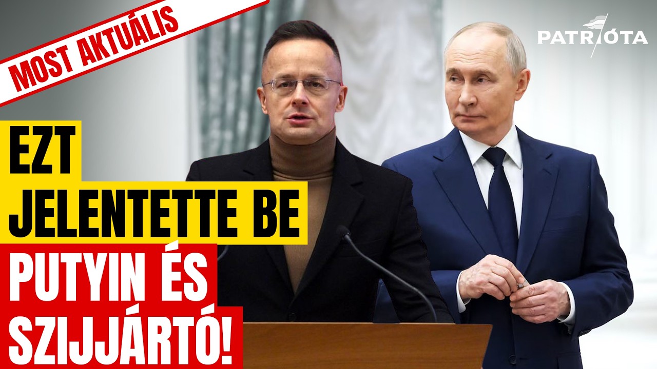 RENDKÍVÜLI! Mit mondott Putyin Szijjártónak az ukrán háborúról és a magyar hadifoglyokról?