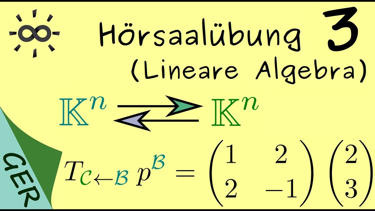 Hörsaalübung 3 - Lineare Algebra - Basiswechsel, Dimension, Lineare Unabhängig, Koordinatenvektor